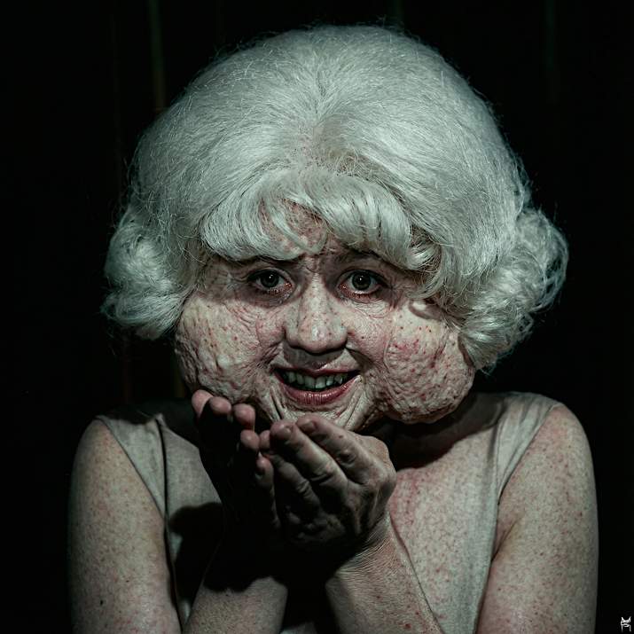 the lady in the radiator from 'eraserhead` (a)